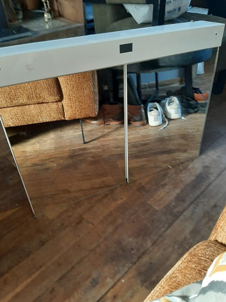 Metalen spiegelkast voor badkamer of stacaravan, Minder dan 25 cm, Minder dan 100 cm, Gebruikt, Spiegelkast