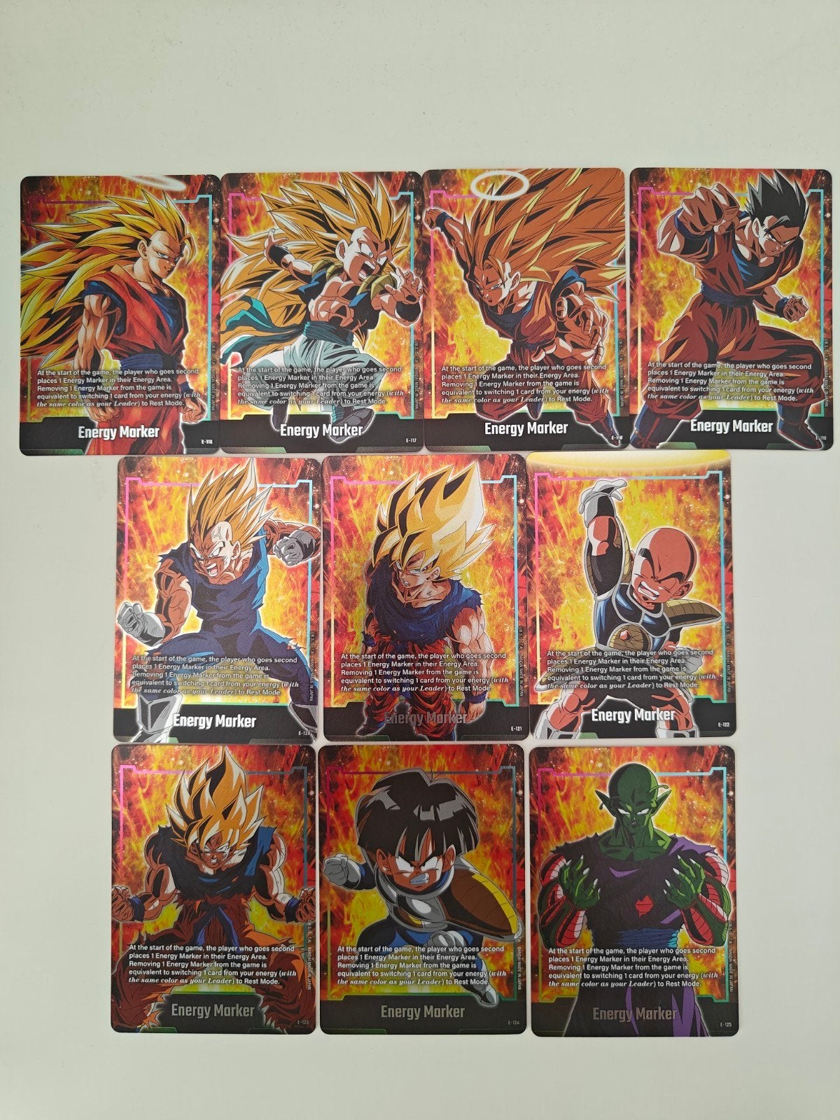 10x Dragonball Z kaarten, Ophalen of Verzenden, Zo goed als nieuw, Meerdere kaarten