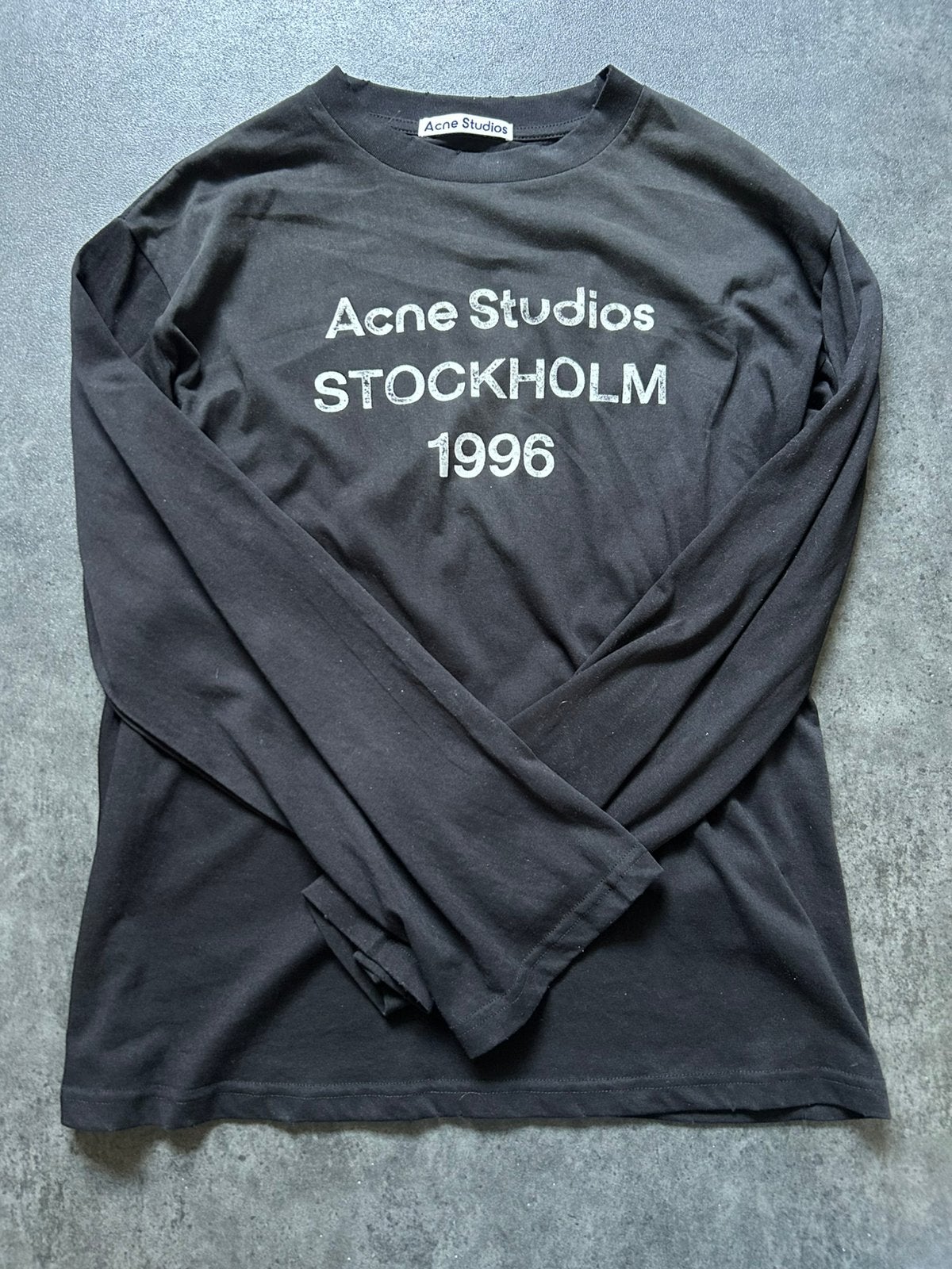 Acne studios longsleeve zwart, Kleding | Heren, Verzenden, Zo goed als nieuw, Maat 52/54 (L), Zwart