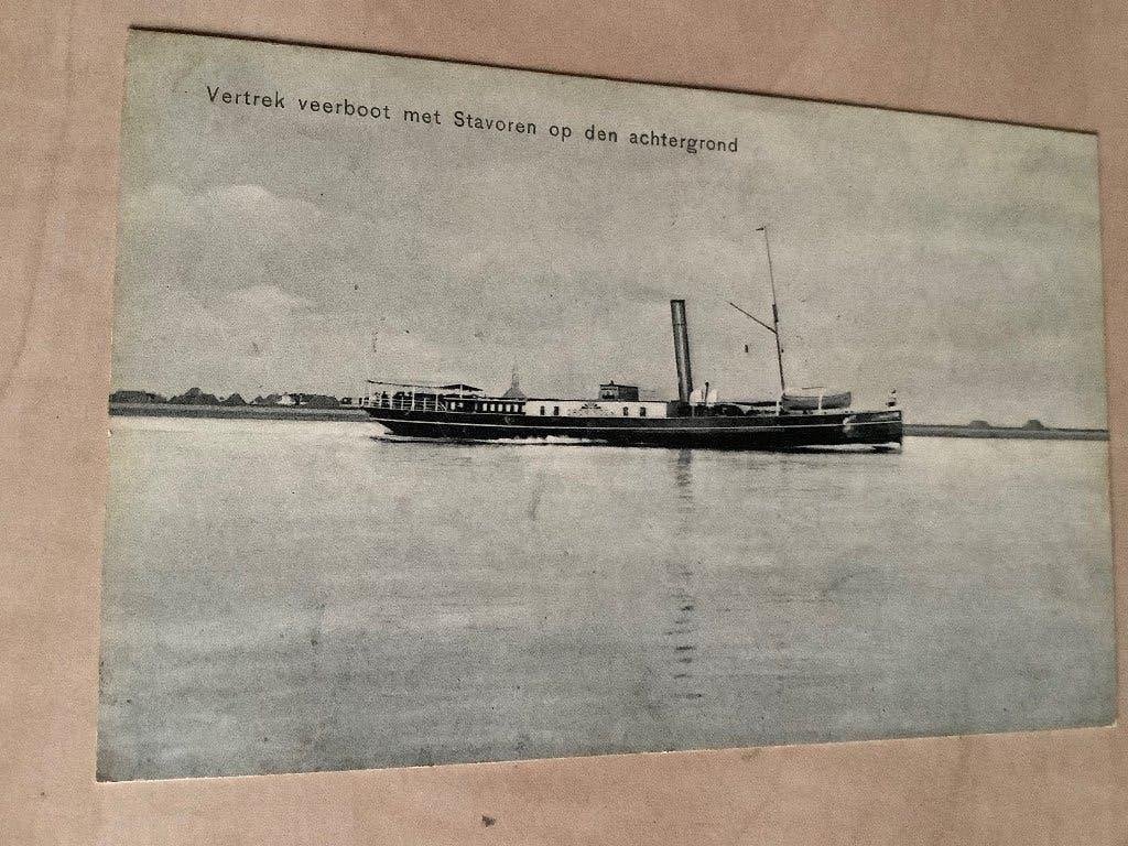 Stavoren 1909 veerboot Bep Glasius, Ophalen of Verzenden, Voor 1920, Zuid-Holland
