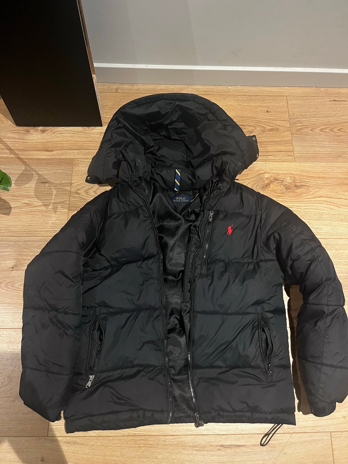 Polo Ralph Lauren Puffer Jacket Zwart Maat XS, Ophalen of Verzenden, Zo goed als nieuw, Maat 46 (S) of kleiner, Zwart
