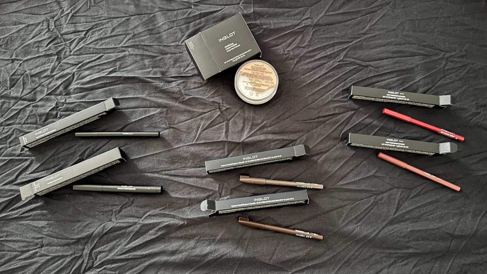 Inglot Make-up Set: Poeder, Eyeliner, Oogpotlood, Lipliner, Overige kleuren, Gehele gezicht, Nieuw, Ophalen of Verzenden