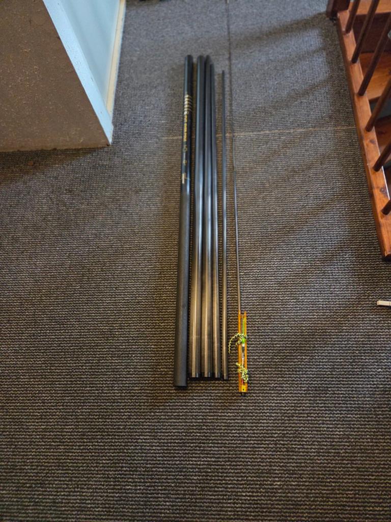 vishengel  7,20 m put over, Watersport en Boten, Ophalen, Vaste hengel