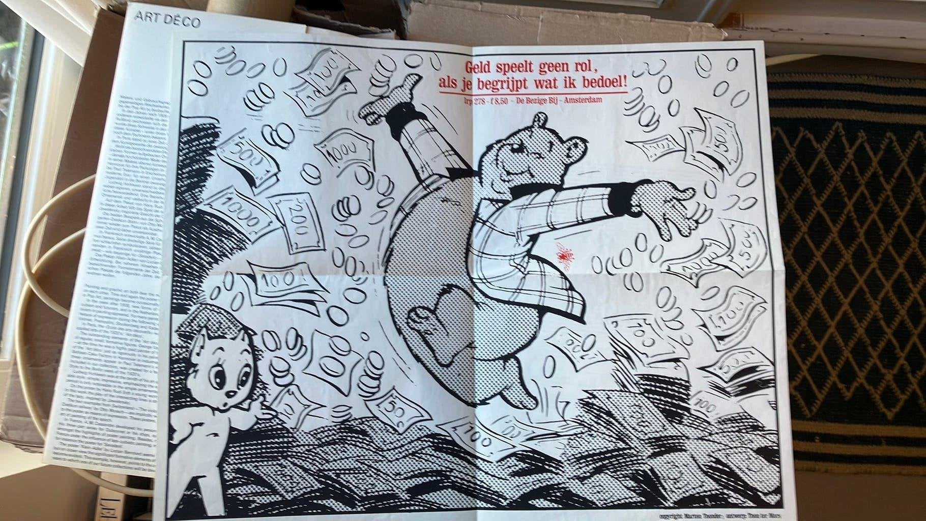 Affiche bommel maarten toonder, Antiek en Kunst, Ophalen of Verzenden