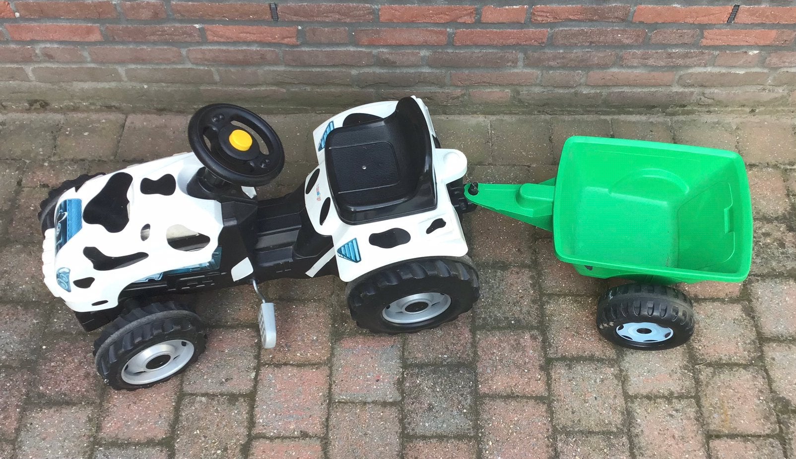 Speelgoed tractor met aanhanger kar, Ophalen, Gebruikt, Overige merken