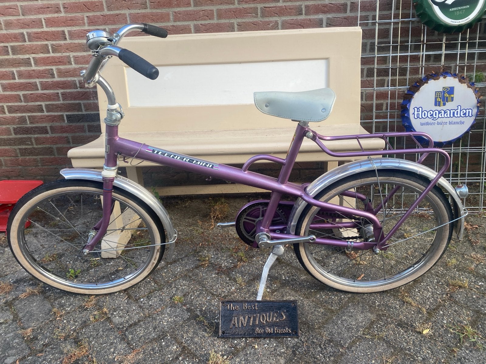 Vintage Teener-Mini kinderfiets - Paars new old stock!!!, Fietsen en Brommers, Ophalen of Verzenden, Gebruikt, Velgrem, 16 tot 20 inch
