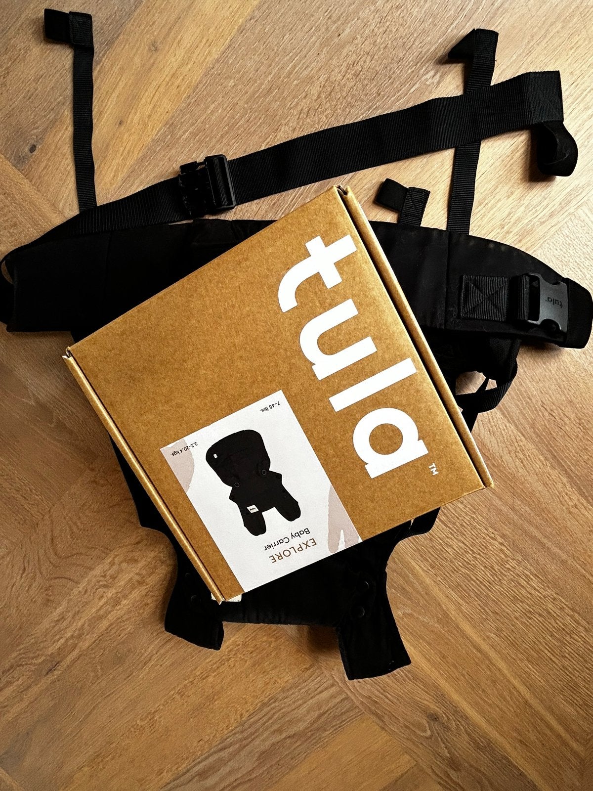 Tula Explore draagzak - Zwart, Kinderen en Baby's, Babydragers en Draagdoeken, Zo goed als nieuw, Buik, Rug of Zij, Draagzak, Ophalen