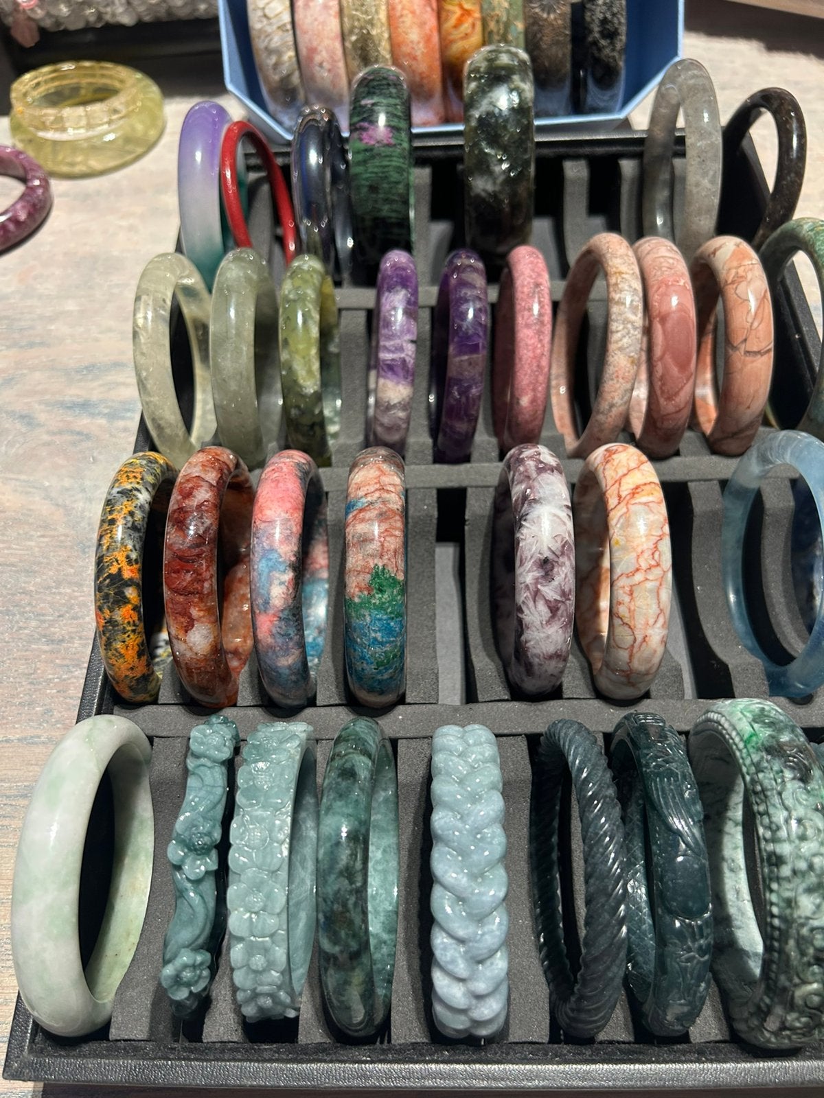 Natuursteen bangles, Ophalen of Verzenden, Nieuw, Overige kleuren, Overige materialen