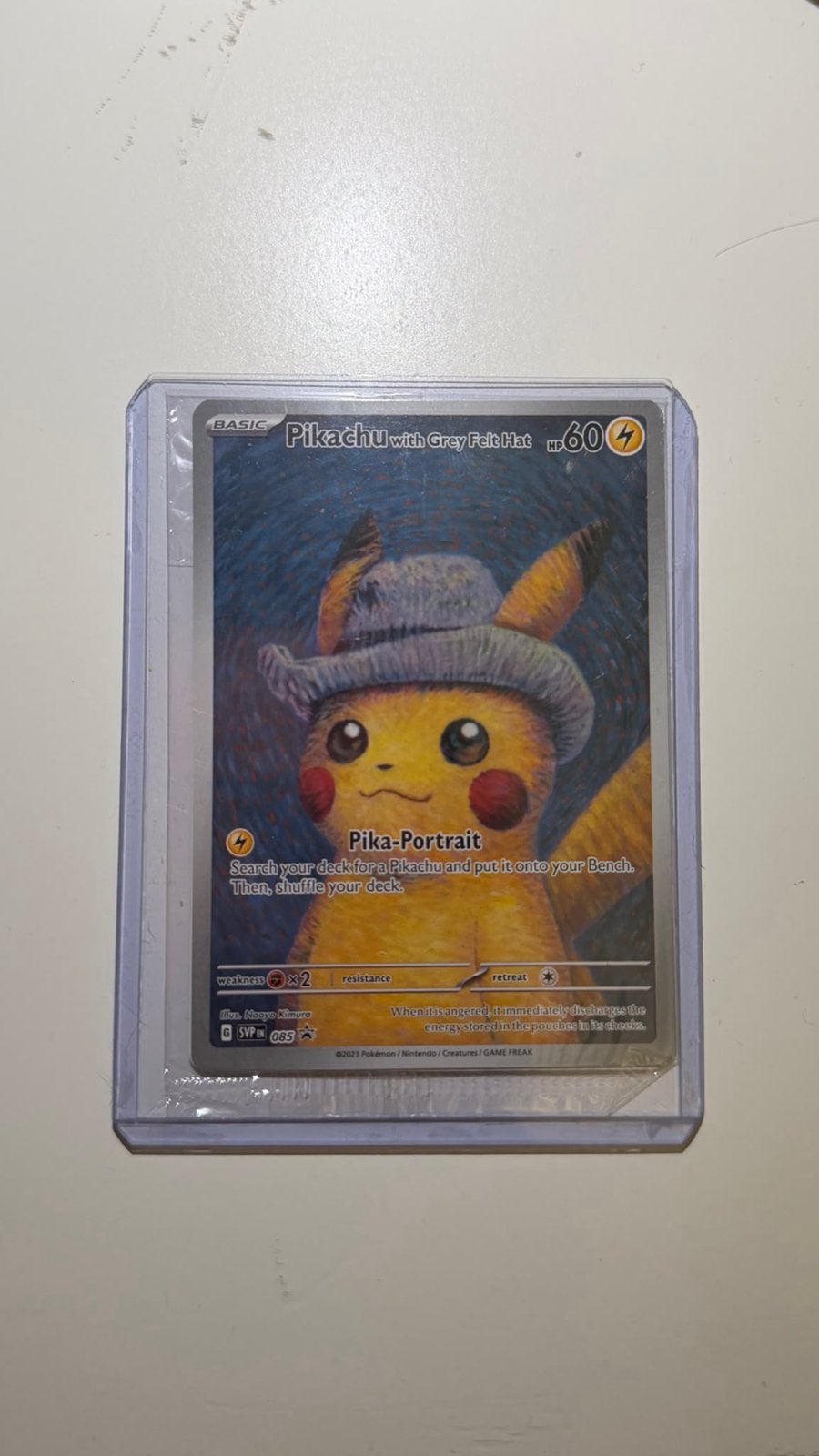 Pokémon Pikachu with Grey Felt Hat (Van Gogh Promo SVP 085), Ophalen, Nieuw
