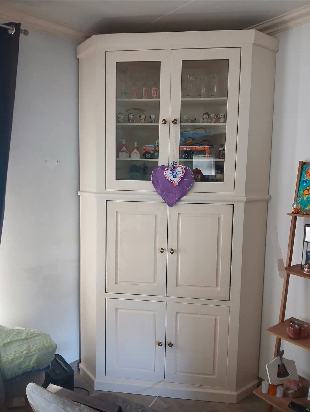 Witte hoekkast, Huis en Inrichting, Ophalen, 200 cm of meer, 50 tot 100 cm, Overige houtsoorten