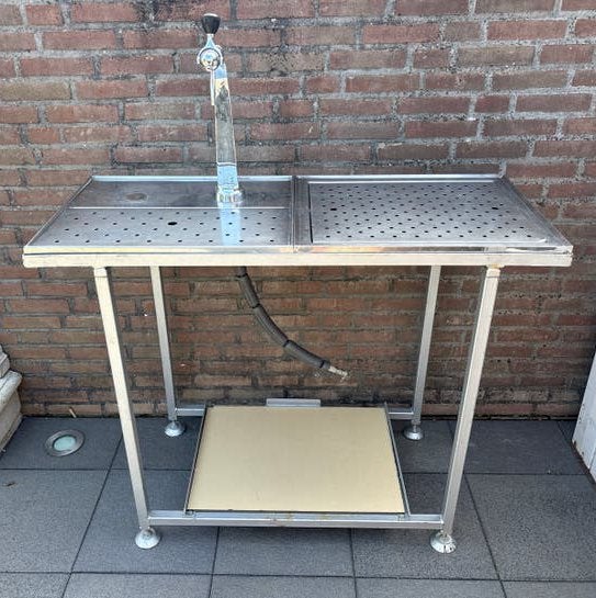 RVS Taptafel met Bierkraan, Witgoed en Apparatuur, Thuistaps, Ophalen, Gebruikt, Overige merken