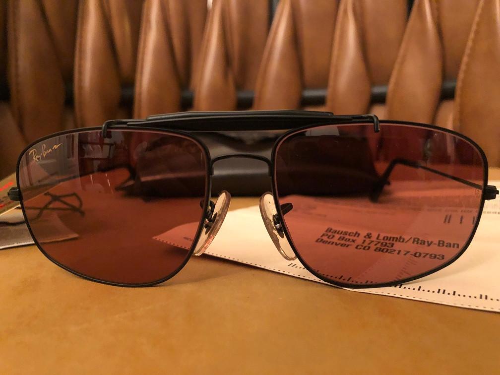 Vintage B&L Ray-Ban Explorer outdoorsman Driver zonnebril E1, Ray-Ban USA, Zonnebril, Bruin, Ophalen of Verzenden
