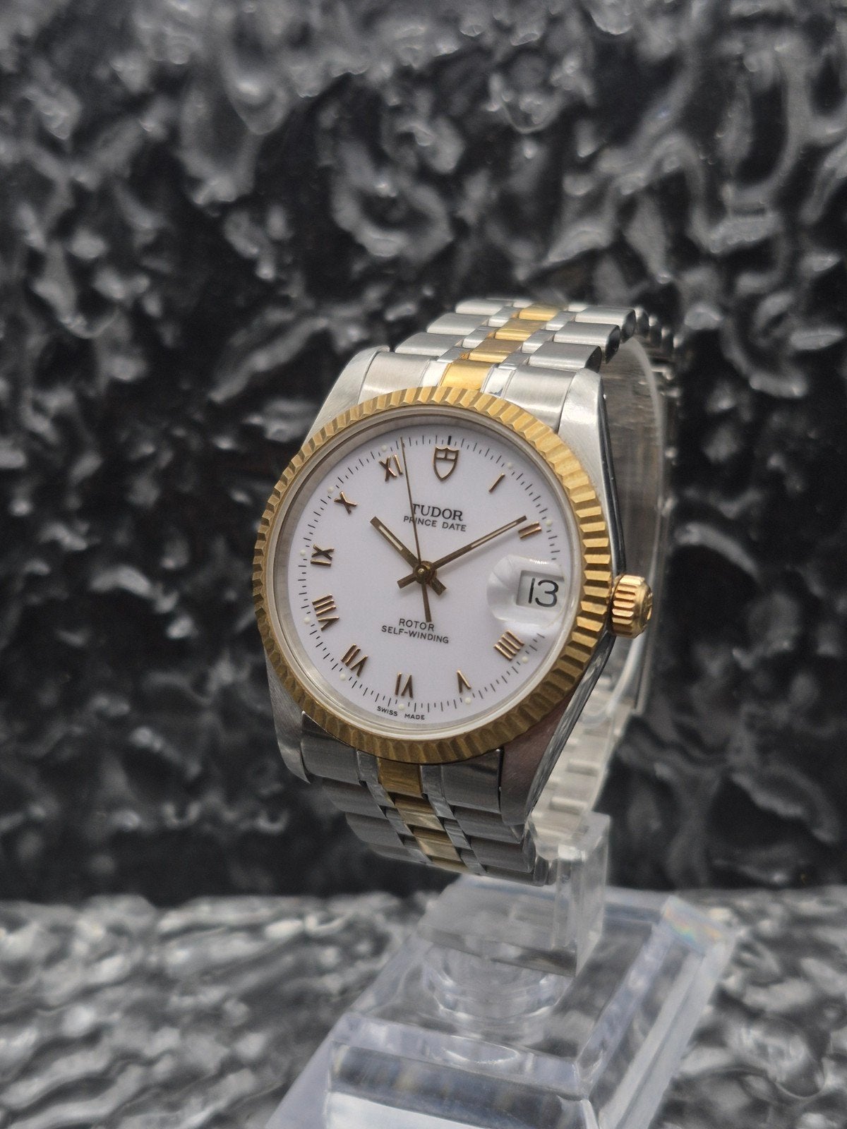 Tudor Prince Date Ref. 74033 Two Tone Automaat Self-winding, Overige merken, Staal, Staal, Polshorloge