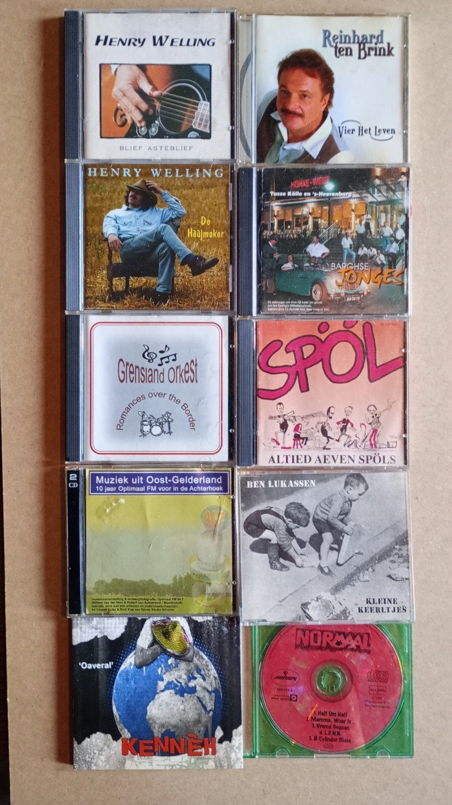 Verzameling cd's uit Gelderland (Liemers en Achterhoek), Verzenden, Gebruikt, Levenslied of Smartlap