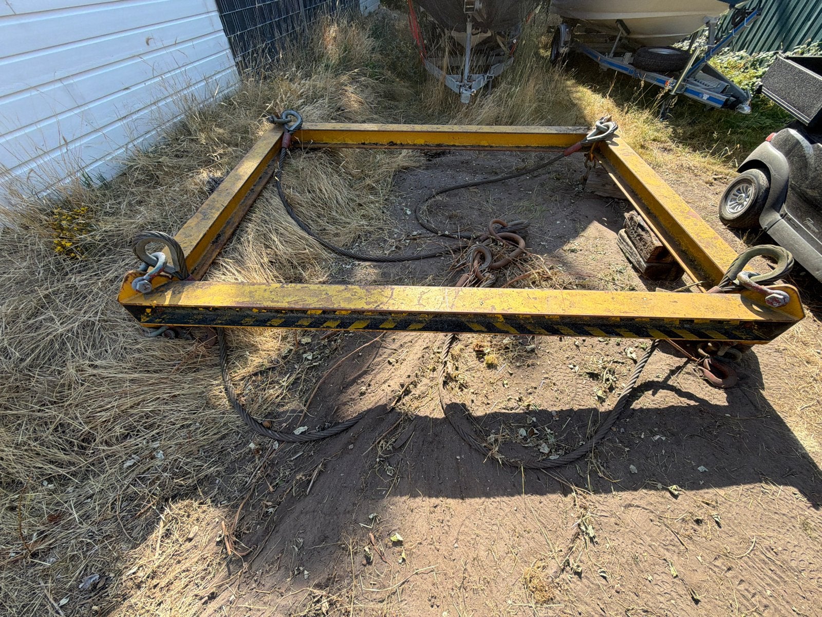 Robuust stalen hijsframe / spreider, Ophalen, Gebruikt, Handmatig