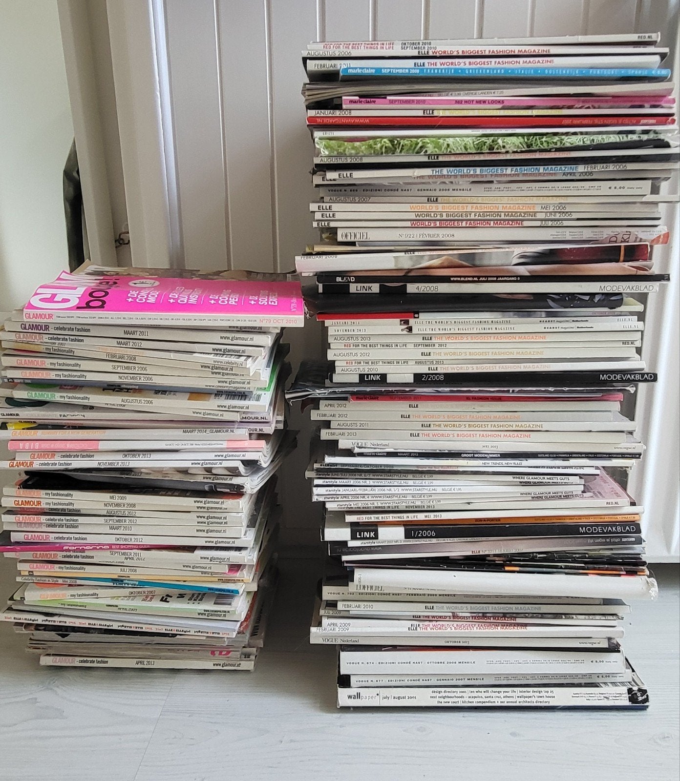 Mode tijdschriften 2 grote stapels, Boeken, Ophalen, Gelezen, Damesbladen