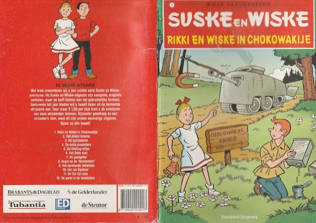 Suske en Wiske - Rikki en Wiske in Chokowakije (AD ea) zeldz, Ophalen, Kuifje, Zo goed als nieuw, Boek of Spel