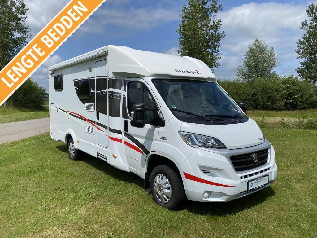 Sunlight T 66 uitzonderlijk mooie staat, Caravans en Kamperen, Campers, Luifel, Standaard zit, Sunlight, Fiat