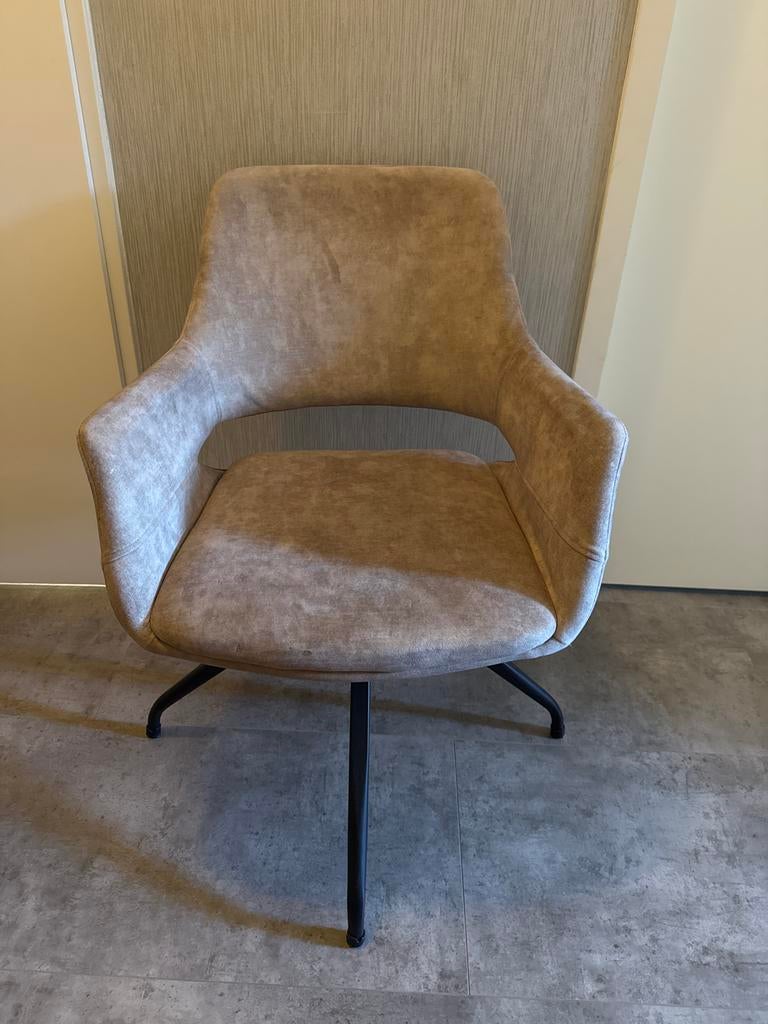 Draaibare eetkamerstoelen, opknappers, Huis en Inrichting, Stoelen, Ophalen, Gebruikt, Overige kleuren, Stof
