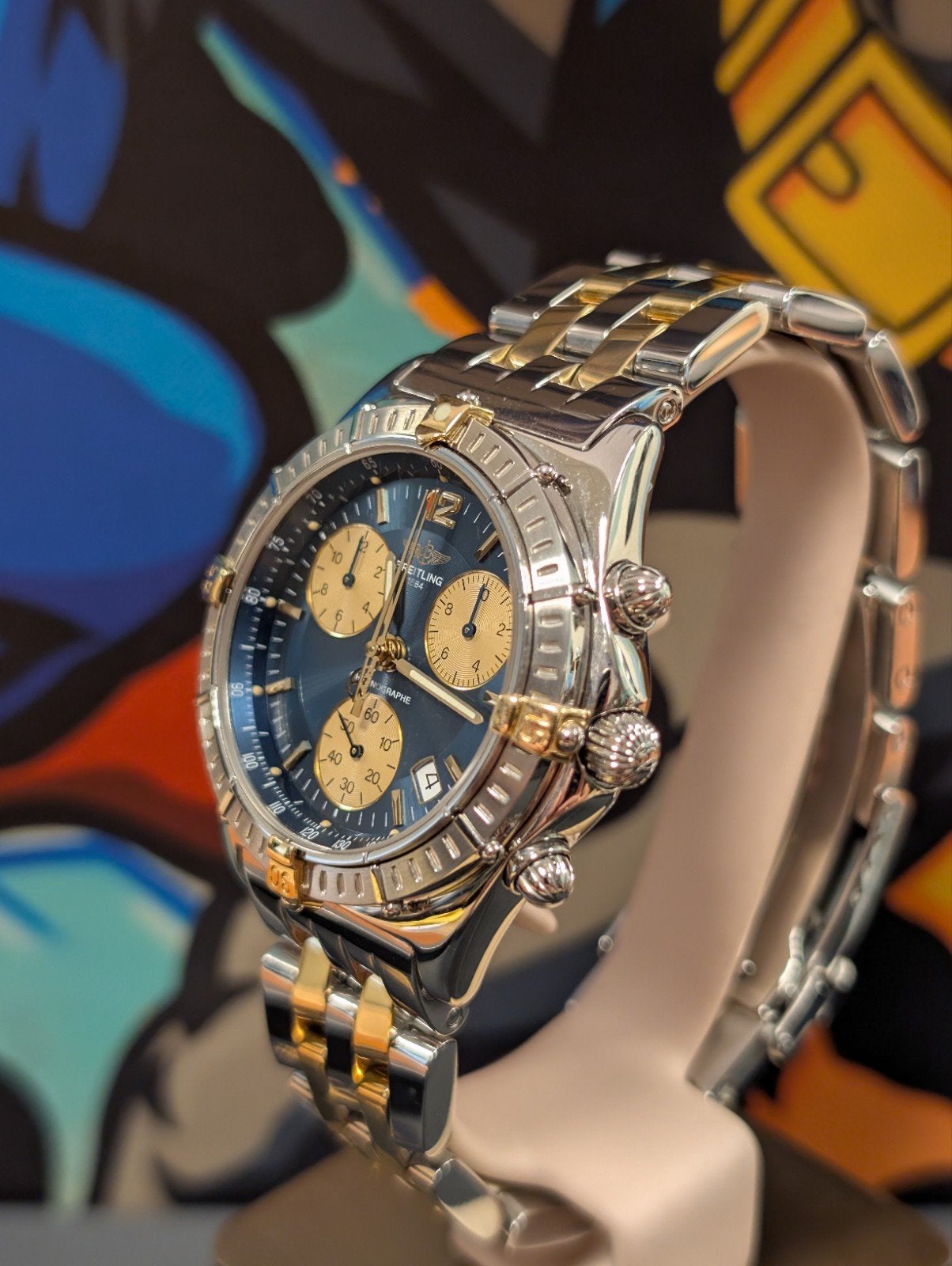 Breitling chrono Sirius B53011, Sieraden, Tassen en Uiterlijk, Horloges | Heren, Ophalen of Verzenden, Zo goed als nieuw, Breitling
