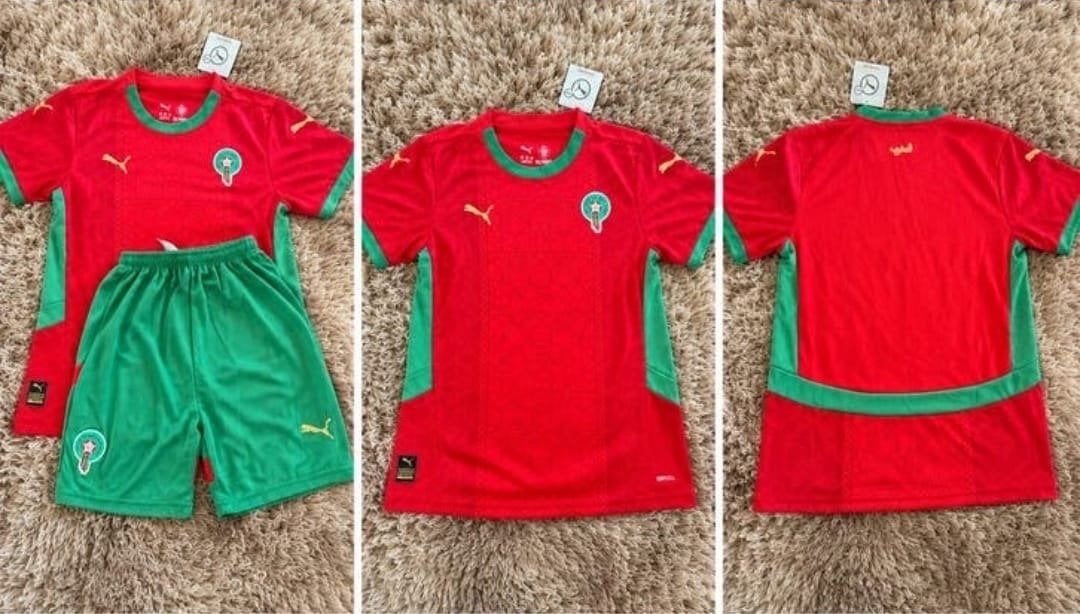 Marokko Thuistenue Hakimi - Voetbalsetje, Ophalen of Verzenden, Nieuw, Set