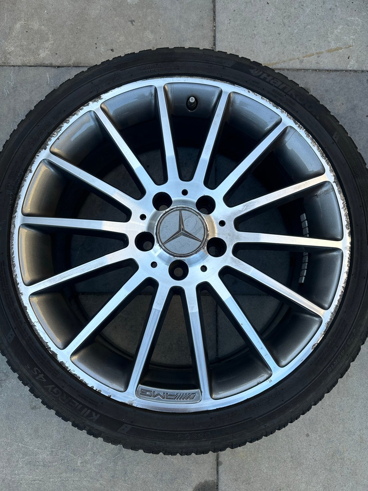 Mercedes A klasse W176 Velgen + Banden 225/40 R18, Auto-onderdelen, Banden en Velgen, Ophalen, 18 inch, Gebruikt, Banden en Velgen