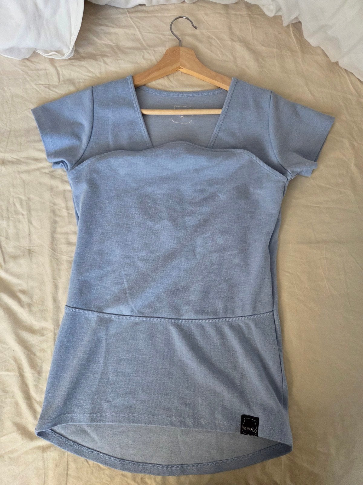 womboo buidelshirt blauw maat m, Kinderen en Baby's, Babydragers en Draagdoeken, Ophalen of Verzenden