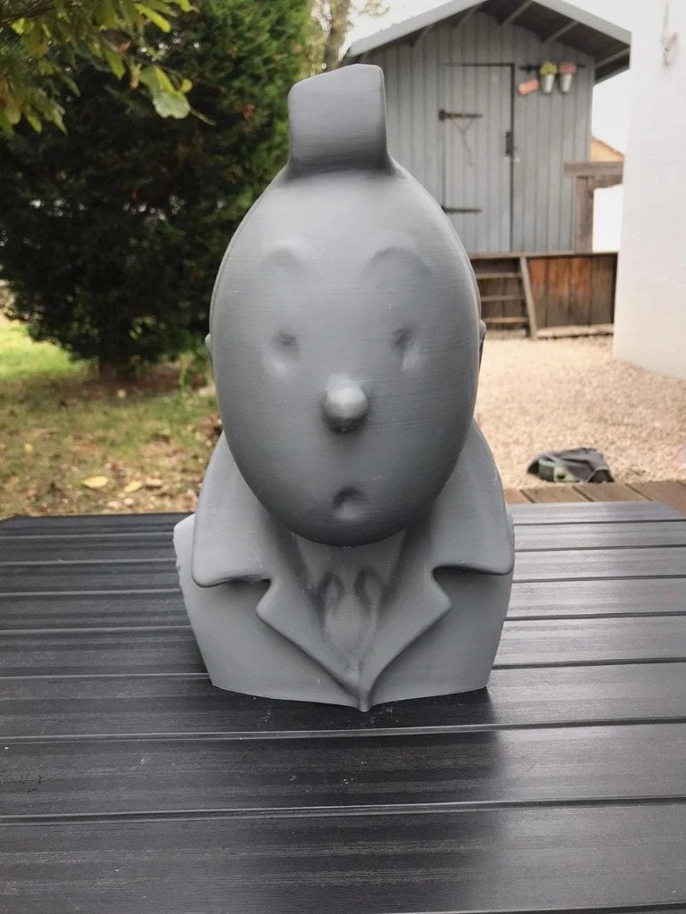 Buste van Kuifje 30cm. te beschilderen, Verzamelen, Beelden en Beeldjes, Ophalen of Verzenden, Overige typen