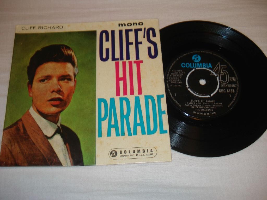 Cliff Richard     EP  Cliffs Hitparade     UK     Orgineel, Cd's en Dvd's, Vinyl Singles, Zo goed als nieuw, EP, Fotohoes, Originele persing