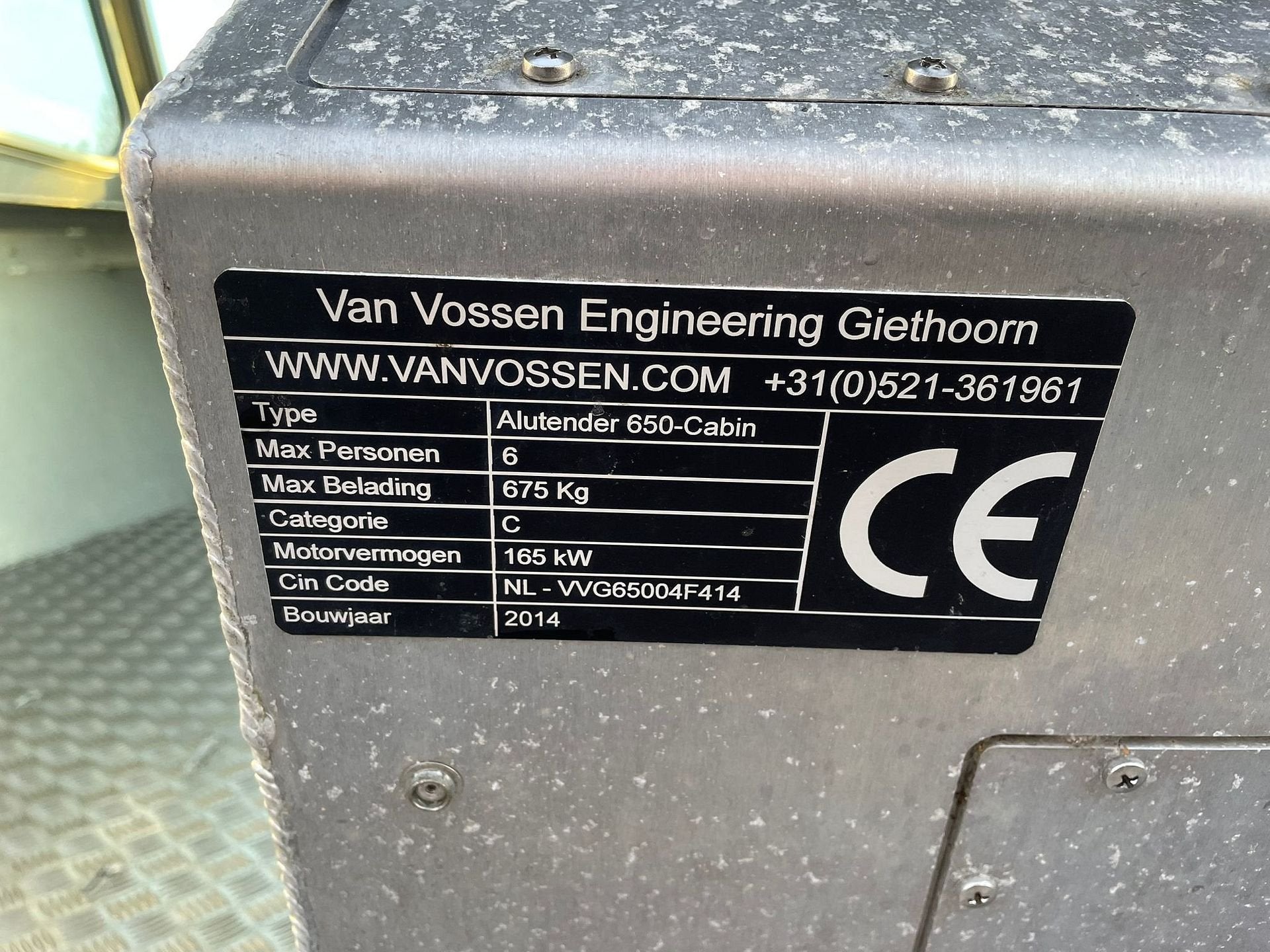 Foto 13 van Van vossen alu tender 650 mercury 115pk efi
