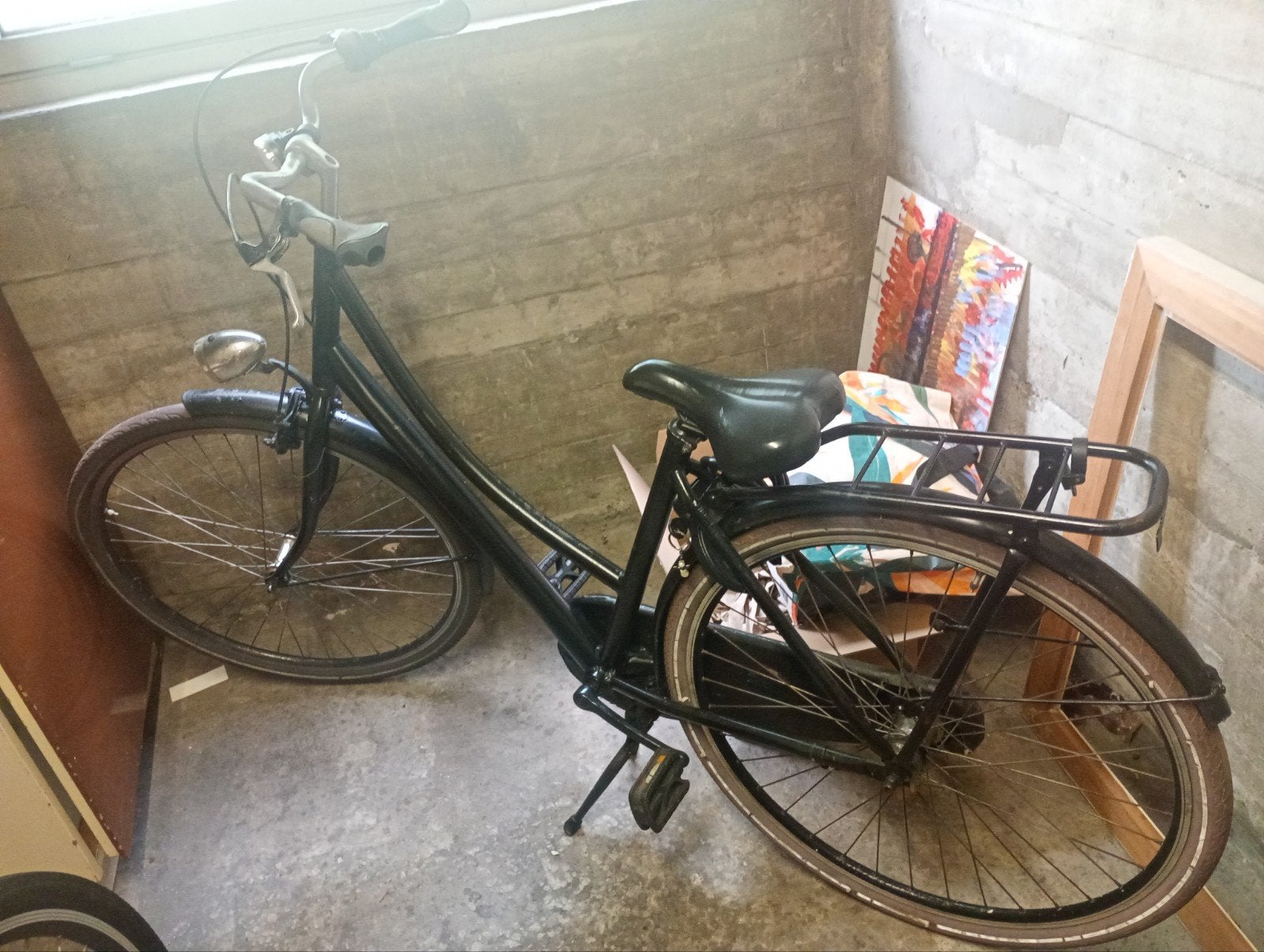 Damesfiets opknapper - Ideaal project!, Velgrem, Ophalen, Overige merken, 53 tot 56 cm