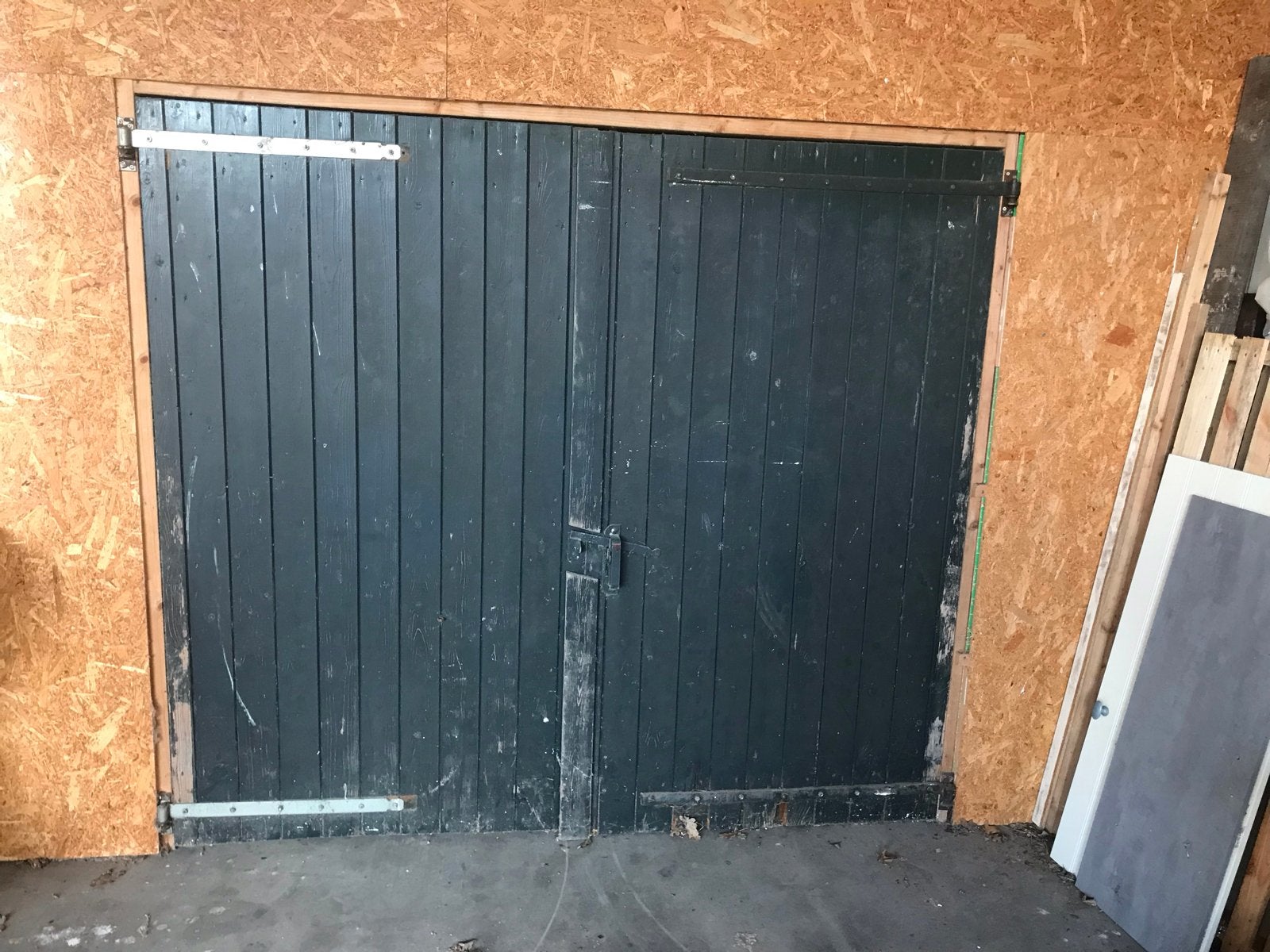 Staldeuren dubbele deuren voor 120 euro., Ophalen, Gebruikt, 120 cm of meer, Buitendeur