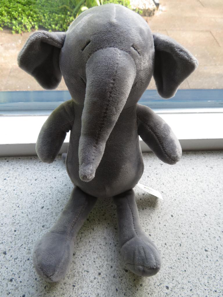 3 x Gijs Olifant van Dieren Dorpje zacht materiaal, Grijs, Ophalen of Verzenden, Zo goed als nieuw, Wasbaar