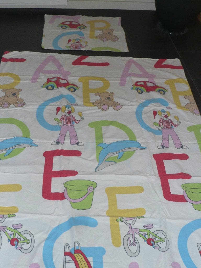 Dekbedovertrek, eenpersoons, Dekbedovertrek, Ophalen of Verzenden, Zo goed als nieuw, Overige kleuren