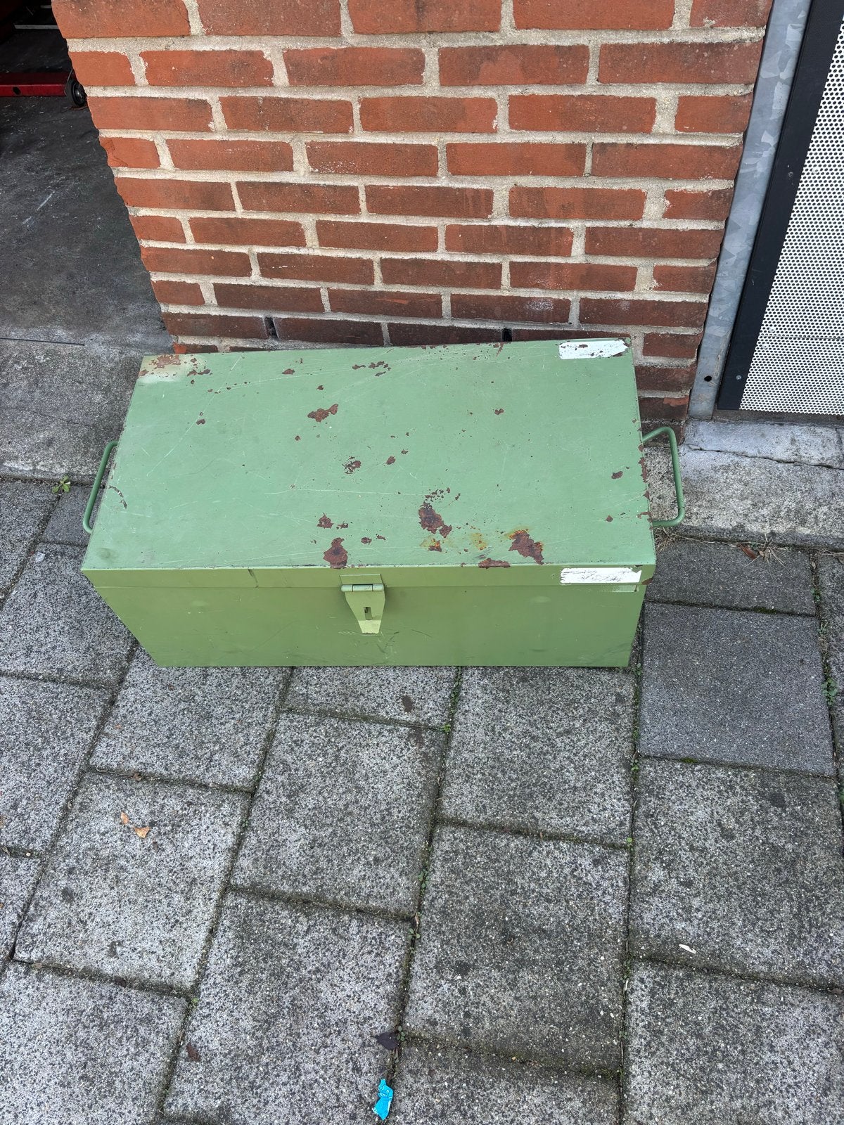 Grote stalen kist - Disselkist / Opbergkist, Ophalen, Gebruikt