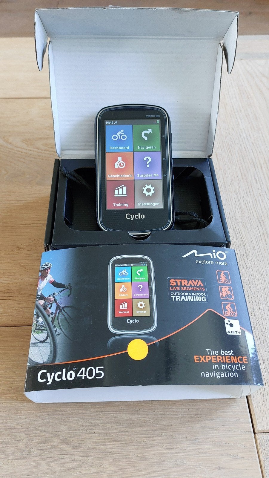 Mio Cyclo 405 GPS fietsnavigatie - Zo goed als nieuw, Ophalen of Verzenden, Draadloos, Zo goed als nieuw