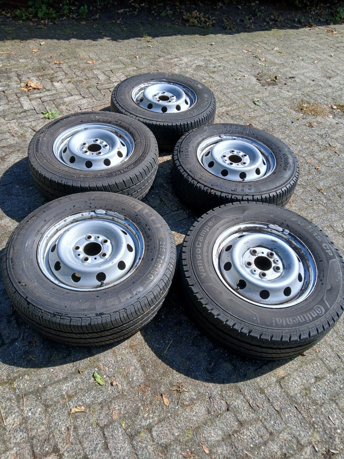 6x  velgen banden fiat ducato, Auto-onderdelen, Banden en Velgen, Ophalen, 15 inch, Banden en Velgen, All Season