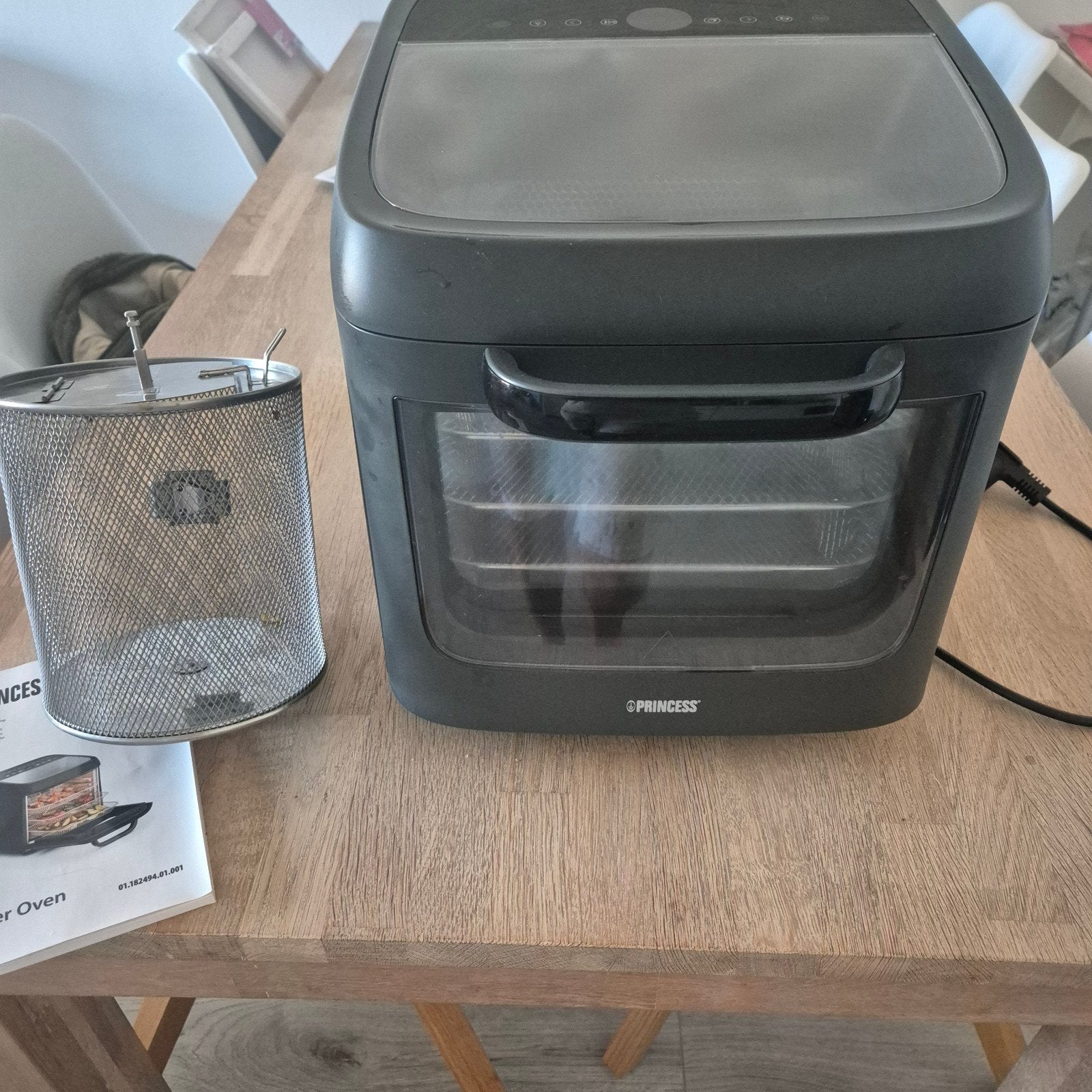 Princess Airfryer Oven Vision 182494 - 12,6L - 1800W, Ophalen, Zo goed als nieuw, Airfryer, 1500 gram of meer