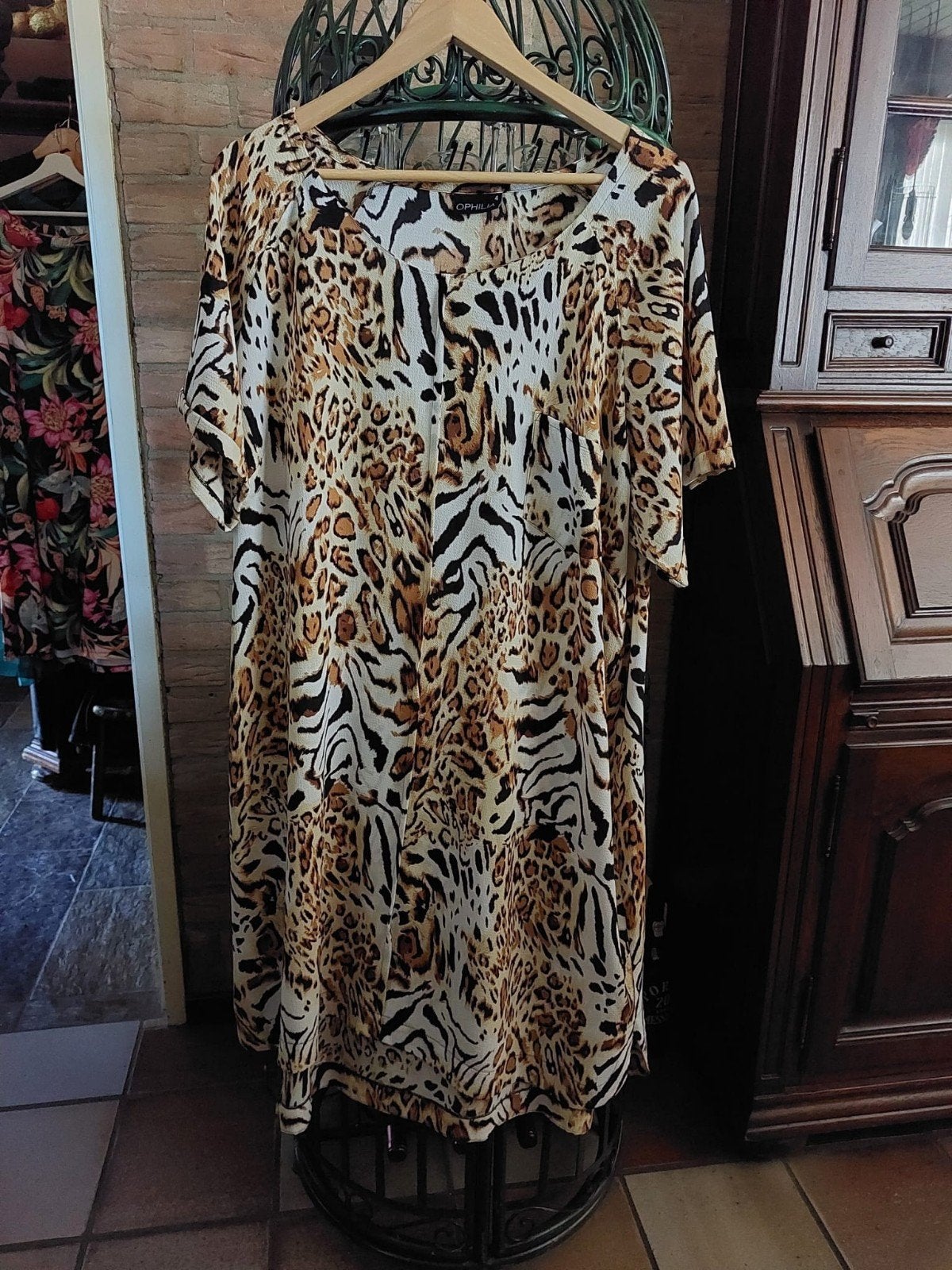 Jurk/Tuniek van het merk Ophilia.  Maat 4 (48/50), Kleding | Dames, Verzenden, Zo goed als nieuw, Ophilia, Jurk