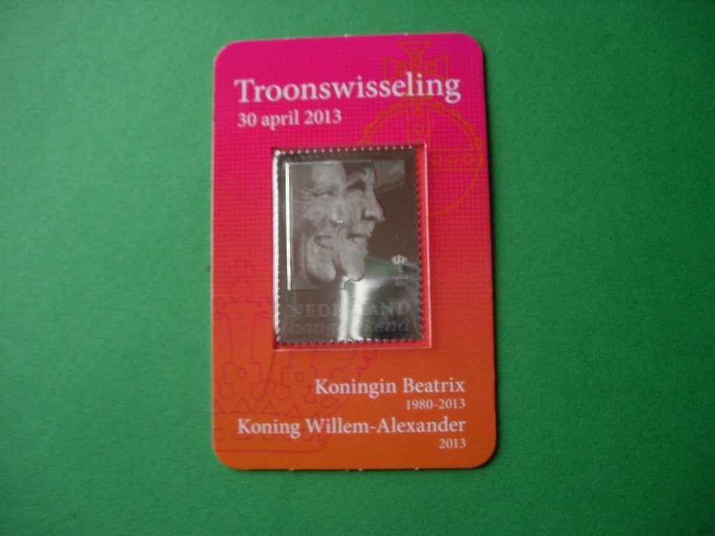 NL 2013 Troonswisseling 3 D postzegel (met € 2 munt), Postzegels en Munten, Postzegels | Nederland, Verzenden, Na 1940, Postfris