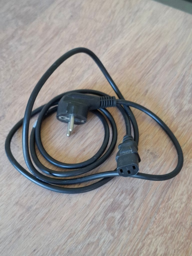 IEC C13 voedingskabel 230V - zwart, Ophalen of Verzenden, Gebruikt