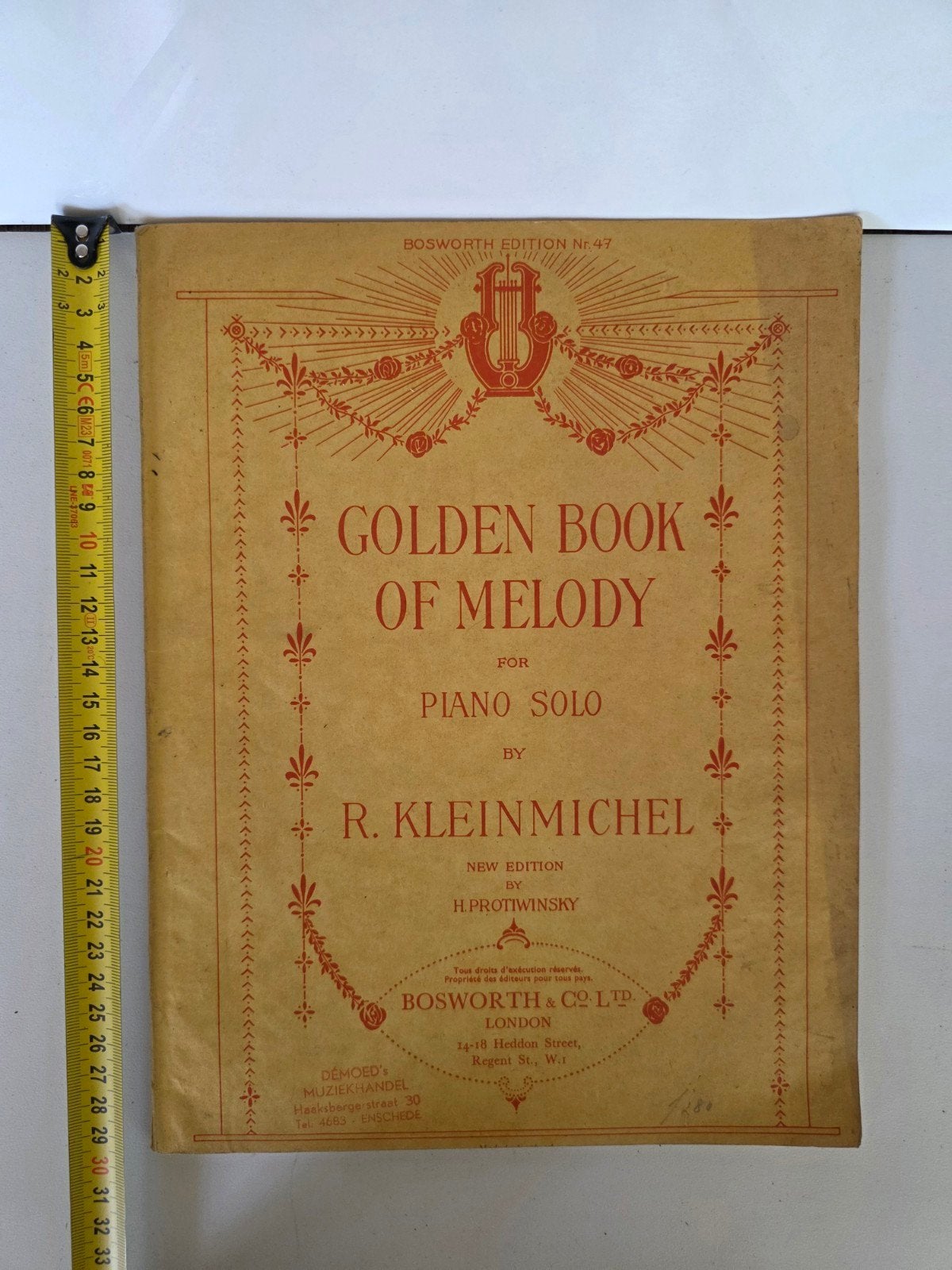 Golden Book of Melody - Piano Solo - R. Kleinmichel, Gebruikt, Klassiek, Ophalen of Verzenden, Artiest of Componist
