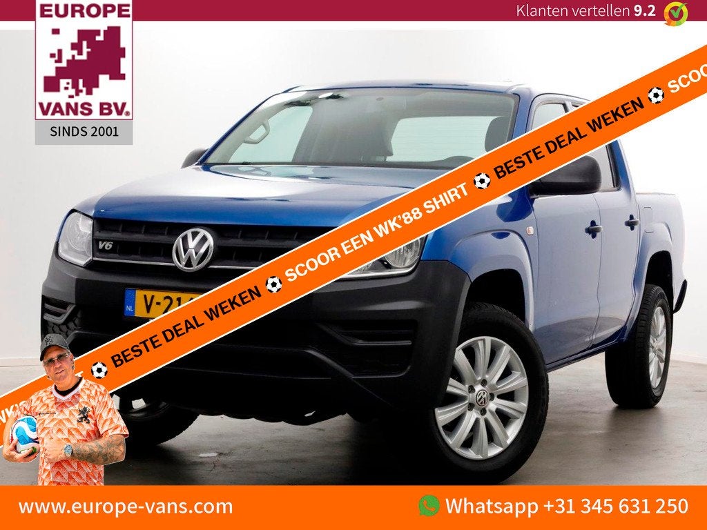 Volkswagen Amarok 3.0 TDI V6 164pk E6 Plus Cab Trendline Air, Auto's, Volkswagen, Bedrijf, Te koop, Amarok, ABS, Airbags, Airconditioning