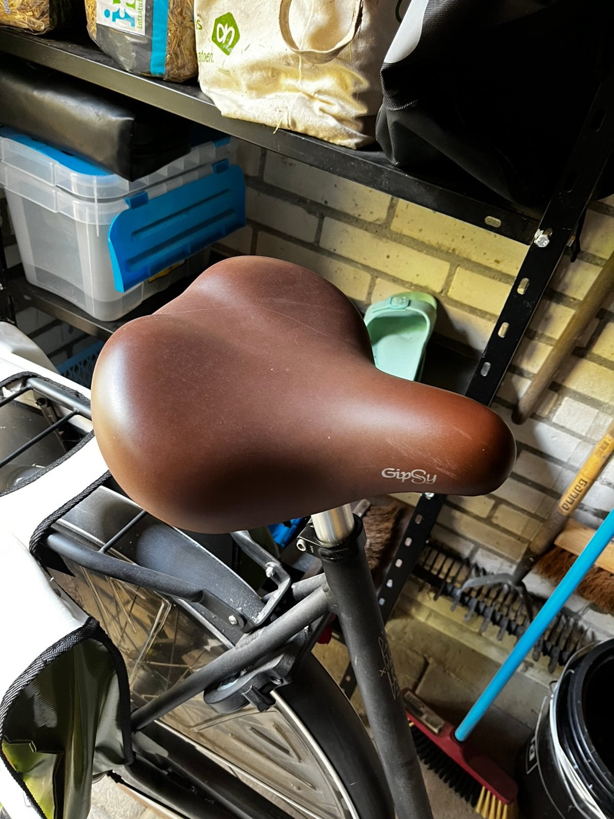 mat grijszwarte damesfiets (62 cm) - Sparta pick-up, 56 cm of meer, Ophalen, Zo goed als nieuw, Sparta