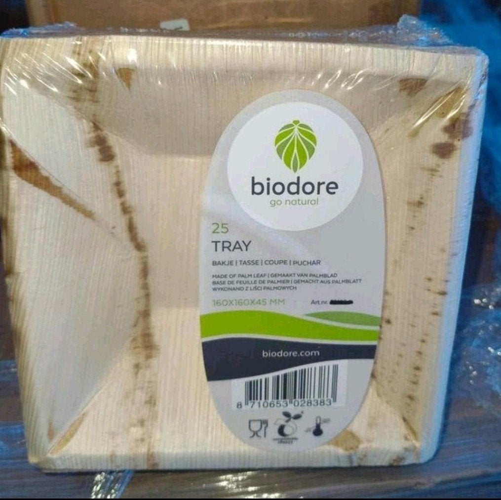 Nieuw! Biodore palmblad bakjes, Huis en Inrichting, Keuken | Keukenbenodigdheden, Ophalen, Nieuw