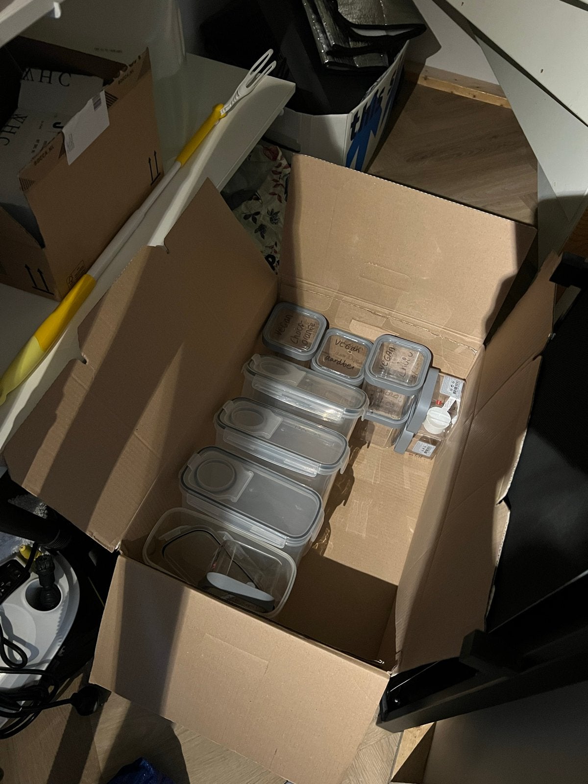 Set van HEMA voorraadpotten, Voorraadpot, Ophalen, Gebruikt, Kunststof