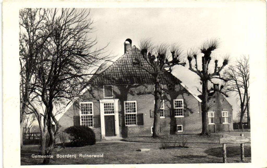 Gemeente Boerderij Ruinerwold - ongelopen, Ophalen of Verzenden, 1960 tot 1980, Ongelopen, Drenthe
