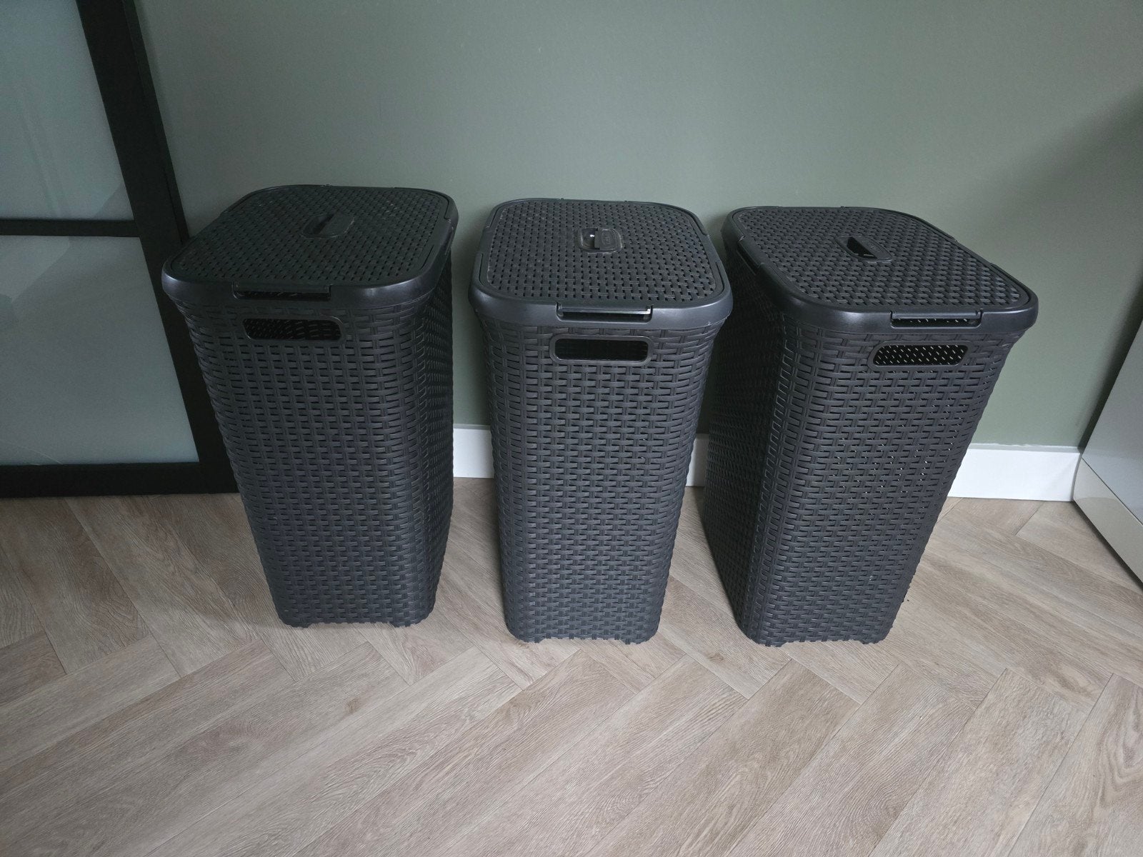 Curver Style Wasmand 60L - Donkergrijs, Ophalen, Gebruikt