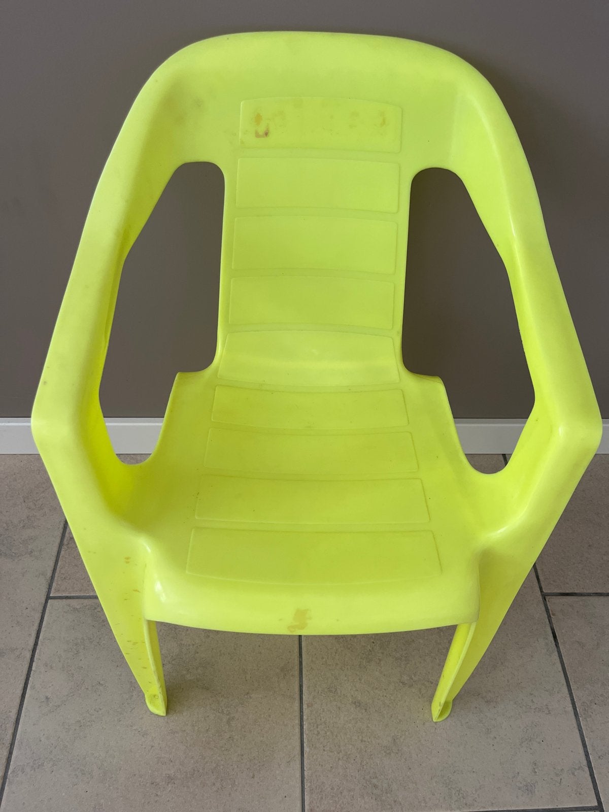 Kunststof kindertuinstoel, lichtgewicht en stapelbaar, Tuin en Terras, Ophalen, Gebruikt, Kunststof, Stapelbaar