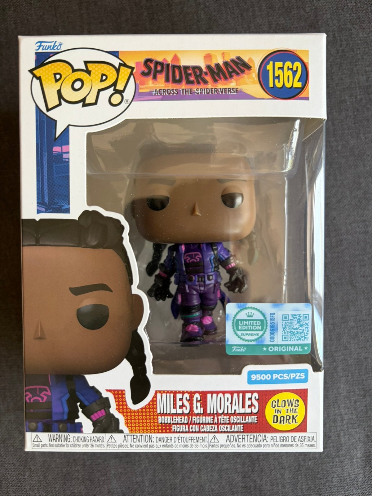 Funko Miles G Morales Across the Spiderverse LE 9500 Supreme, Ophalen of Verzenden, Nieuw
